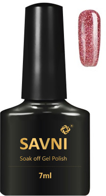 

savni Soak off uv gel glitter nail polish 88 for nails pink