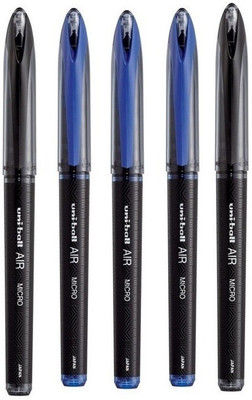 uni-ball Air (3 Blue + 2 Black) Roller Ball Pen(Pack of 5, Ink Color - Blue, Black)