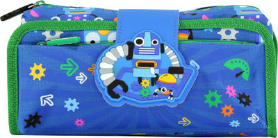 

Smily Kiddos Fancy Strap Settings Art Polyester Pencil Box(Set of 1, Blue)