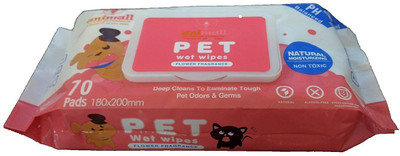 

Foodie Puppies Pet Wet Wipes with Flower Fragrance for Dogs & Cats (70 Pcs) Pet Ear Eye Wipes(Pack of 70)