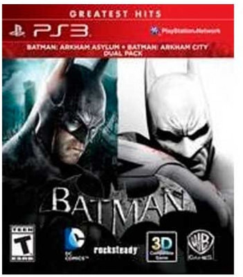 

PS3 Batman Dual Pack Greatest Hits (Arkham Asylum + Arham City) (Greatest Hita Dual Pack)(Action, for Playstation 3)