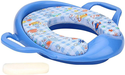 

baby corn Cushioned seat with Handle Potty Seat (Blue) Potty Seat(Blue)