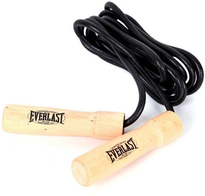 

Everlast 9.6" Leather Jump With Wood Handle Freestyle Skipping Rope(Multicolor, Length: 293 cm)