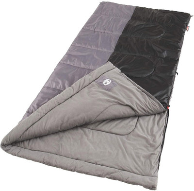 

Coleman Biscayne Big and Tall Warm Weather Adult Sleeping Bag Sleeping Bag(Black, Grey