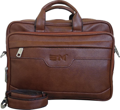 

SM Men & Women Casual Tan PU Sling Bag
