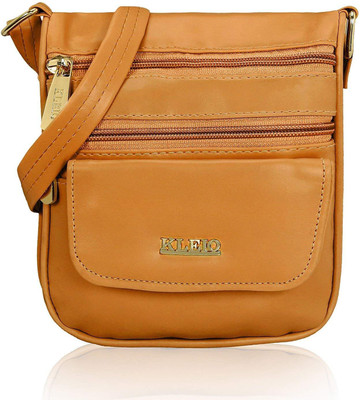 

Kleio Women Casual Yellow PU Sling Bag