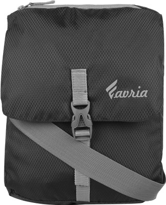 

Favria Men & Women Casual Black Polyester Sling Bag