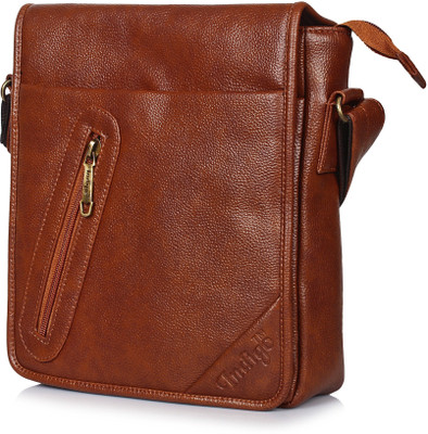 

Trajectory Men Formal, Evening/Party, Casual Tan Leatherette Sling Bag