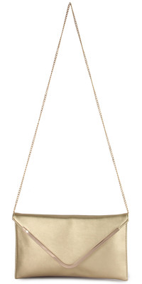 Kleio Women Evening/Party Gold PU Sling Bag