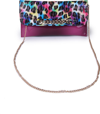 

Kleio Women Evening/Party Multicolor PU Sling Bag