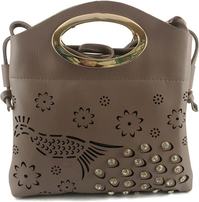 

Ferishta Women Evening/Party, Casual, Formal Brown Rexine Sling Bag