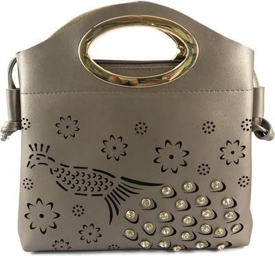 

Ferishta Women Evening/Party, Casual, Formal Grey Rexine Sling Bag