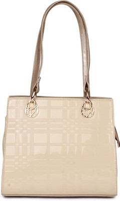 

Kleio Women Evening/Party Beige PU Shoulder Bag