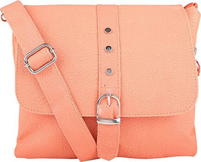 

rishi Girls Evening/Party, Sports Pink Leatherette Sling Bag