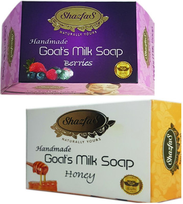 

ShazfaS Goat's Milk Soap Berries and Honey Combo(1 g, Pack of 2)