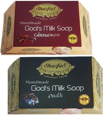 

ShazfaS Goat's Milk Soap Combo (Cinnamon Soap and Oudh Soap)(1 g, Pack of 2)
