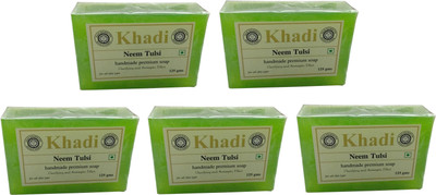 

Khadi Neem & Tulsi Soap (Pack of 5)(625 g, Pack of 5)