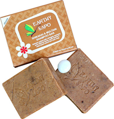 

Earthy Sapo Shikakai & Multani Shampoo Bar(100 g, Pack of 2)