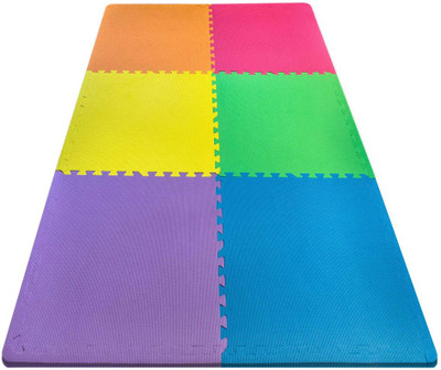 

Sivan Health and Fitness Puzzle Exercise Mat Colorful 6 EVA Foam Multicolor 10.16 mm Exercise & Gym Mat