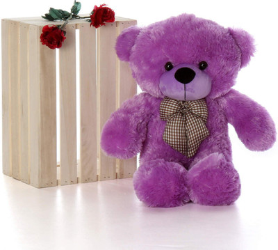 

STUFFIEZ SOFT AND HUGGABLE PURPLE TEDDY BEAR 24in - 24 inch(Purple)