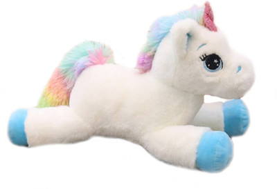 

Cherubs High Quality Multicoloured Baby Unicorn Imported Stuffed Plush (Blue) - 40 cm(Blue)
