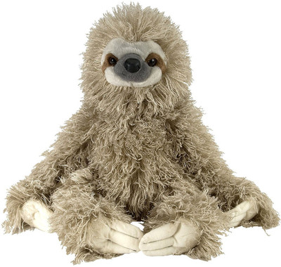 

Wild Republic Three Toed Sloth Plush, Stuffed Animal, Plush Toy, Gifts for Kids, Cuddlekins 12 Inches - 12 inch(Grey)