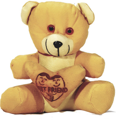 

yeamke hear with teddy bear - 14 cm(lite orange)