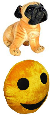

Red Ballons Hutch Dog and smiley Pillow - 10 cm(Multicolor)