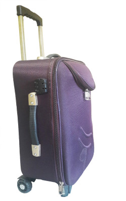 

Aqeeq Purple Half Moon Vintage Regular Travel Luggage Trolley Suitcase Bag (Brown,Red,Turquoise,Purple) Cabin Luggage -  inch(Purple