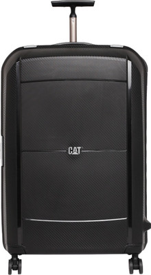

CAT Cargo Polypropylene Hard Sided Suitcase Check-in Luggage -  inch(Black