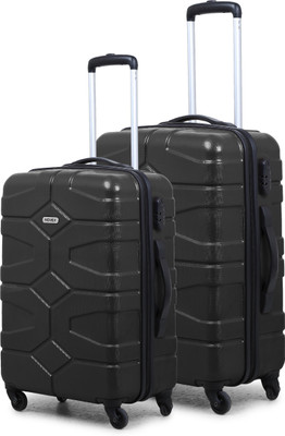 

Novex Miles - Pack of 2 ( inches and 20 inches) Check-in Luggage -  inch(Black