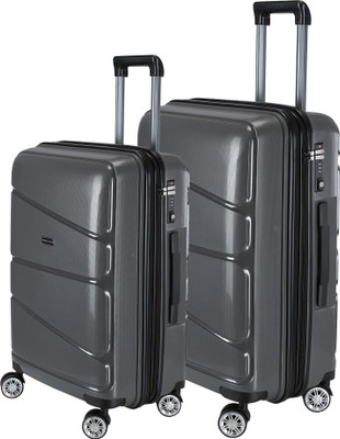 

Nasher Miles Warrior_Dark_Grey_24- S2 Expandable Check-in Luggage -  inch(Grey