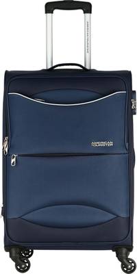 American Tourister Brookfield Sp56 Expandable Cabin Luggage - 22 inch Marine Blue -