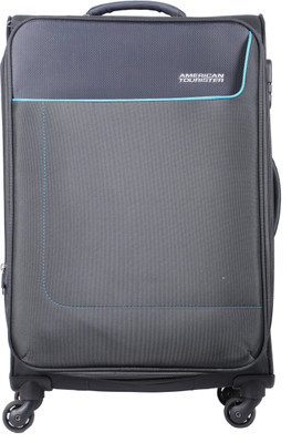

American Tourister Jamaica Spinner Soft Trolley 58 cm (Grey) Expandable Cabin Luggage - 22 inch(Grey)