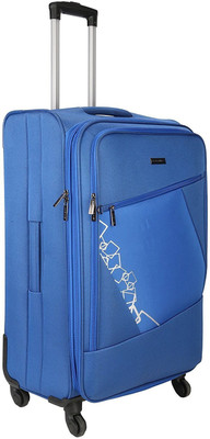 

Nasher Miles Bogota Expander Soft Side Checkin Luggage| Blue  Inch /65CM Trolley/Travel/Tourist Bag Expandable Check-in Luggage -  inch(Blue
