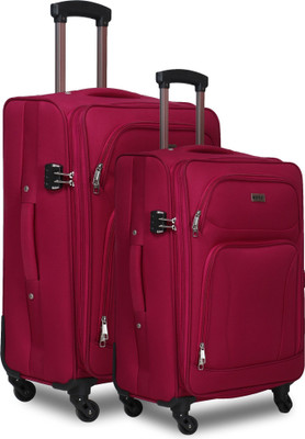 

Novex Atlanta - Pack of 2 ( inches and 20 inches) Expandable Check-in Luggage -  inch(Pink