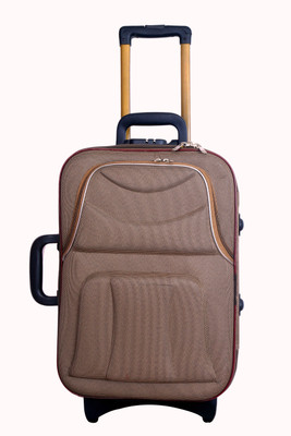 

New Jersey Travellers Safari Style /Travel/ Tourist Bag/Suitcase Trolley Check-in Luggage -  inch(Brown