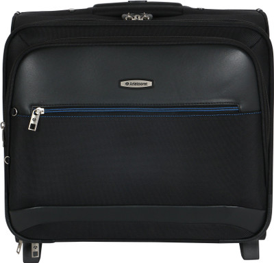 

Aristocrat Concorde Polyester 44 cm Suitcase Trolley (Black) Expandable Check-in Luggage -  inch(Black