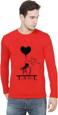 BRITISH TERMINAL Printed Men Round Neck Red T-Shirt