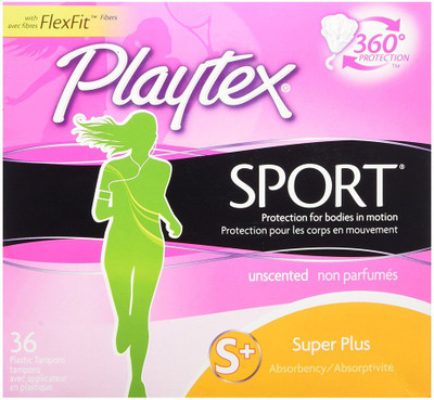 

Playtex Sport Tampons with Flex-Fit Technology, Super Plus, Unscented - 36 Count Tampons