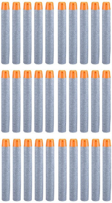 

Something4u 30pcs Bullet Foam Dart Bullets for Nerf N-Strike Elite Guns,(Grey)
