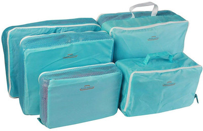 

Online World Travel Blue Luggage Organizer(Multicolor)