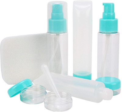 

Shrih Plastic Refillable Travel Toiletry Spray Bottle Set Travel Toiletry Kit(Blue)
