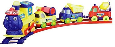 

Alpyog Cartoon Train with magnetic connect Coach for Kids(Multicolor)