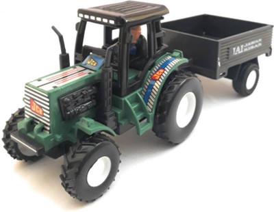

Alpyog Farmer Tractor with Trolley Toy(Green)