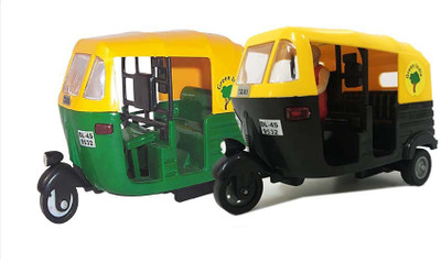 

Centy Toys Auto Rickshaw Die-Cast Model Toy For Kids(Black, Green)