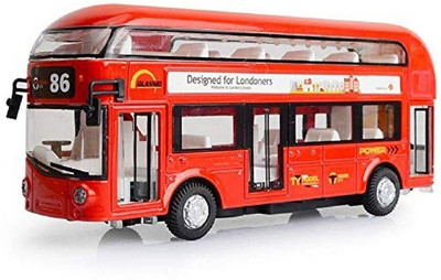 

Alpyog Metal Body Double Decker Luxury Bus for Kids(Min. Age 3years)(Red)