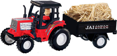 

Alpyog Farmer Tractor with Trolley Toy(Red)