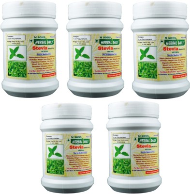 M SONS Herbal daily Stevia (Meethi Patti) Pack 2(5 x 0.08 g)