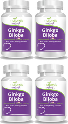 

Natures Velvet Lifecare Ginkgo Biloba Extract 80mg, 60 Capsules - Pack of 4(80 mg)